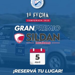 ¡Arranca la emoción del automovilismo en nuestro circuito regular! La 1ª Fecha de la Temporada 2025 ya tiene día y lugar 5 de abril Montevideo - Punta del Este GRAN PREMIO SILDAN SEGURIDAD ¡No te quedes a